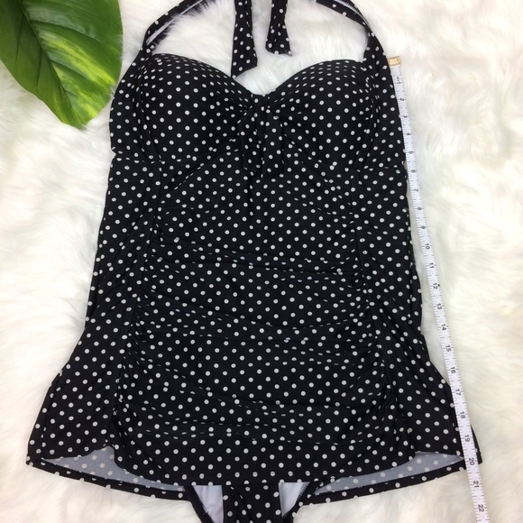 MERONA POLKA DOT RETRO STYLE ONE PIECE SWIMSUIT - Picture 11 of 14